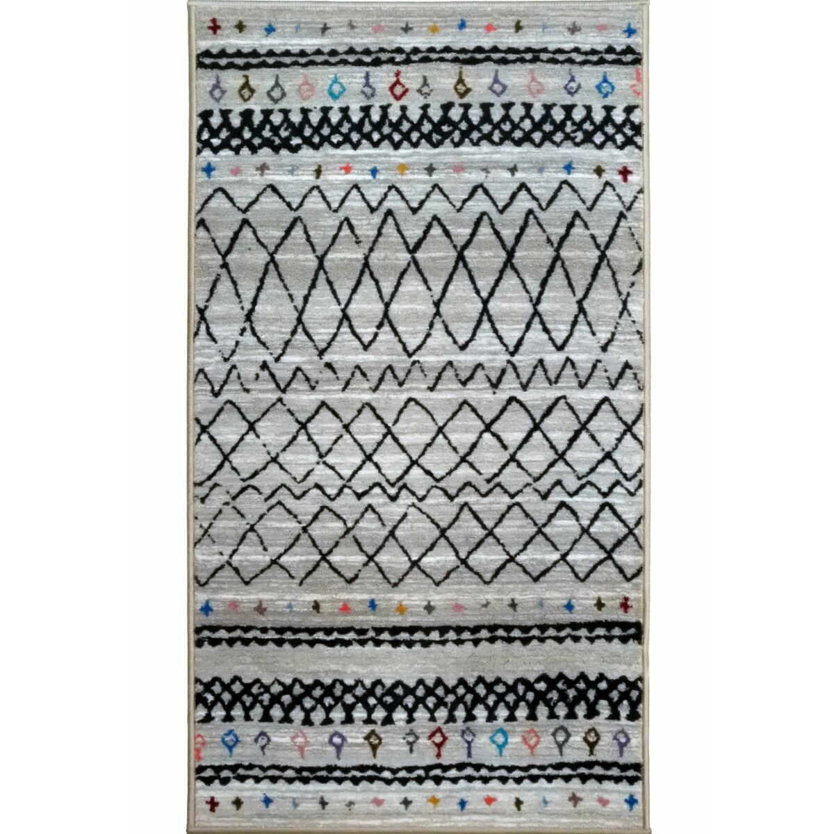 Dywan Hera Etnic beżowy 60 x 115 cm