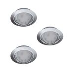 Zestaw opraw stropowych 3 szt. TRIBIS-O-Cchrom GU10 + LED KANLUX