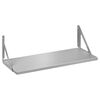 Półka ścienna ze wspornikami TRIANGOLO SREBRNY 60 x 25 cm DOLLE