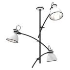 Lampa wisząca ZUMBA biało-czarna E27 CANDELLUX