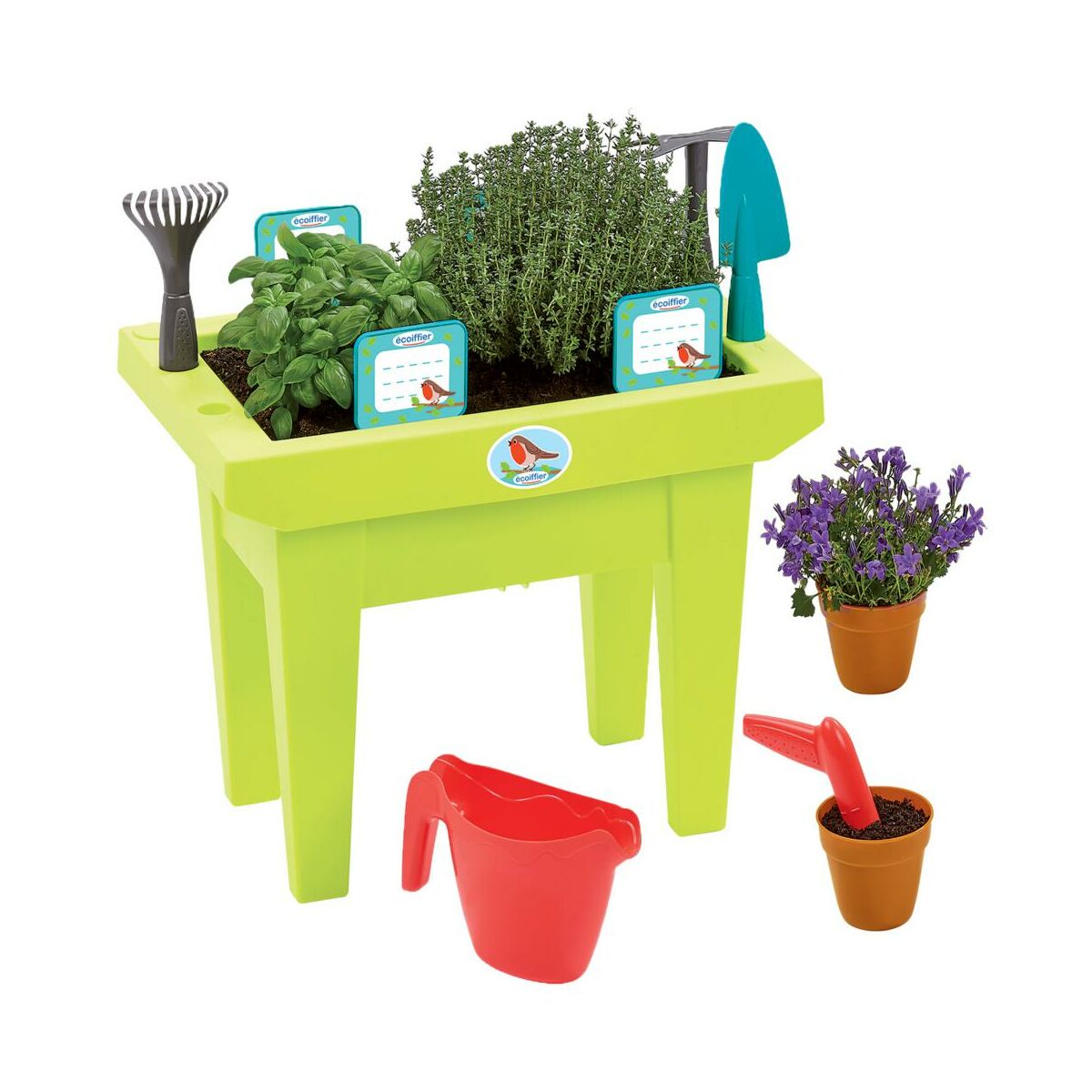 Stół ogrodnika dla dzieci 43x27,5x31 cm z akcesoriami Ecoiffier
