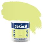 Farba wewnętrzna do ścian i sufitów KOLORY, KTÓRE INSPIRUJĄ 2.5 l Zielone jabłuszko DEKORAL