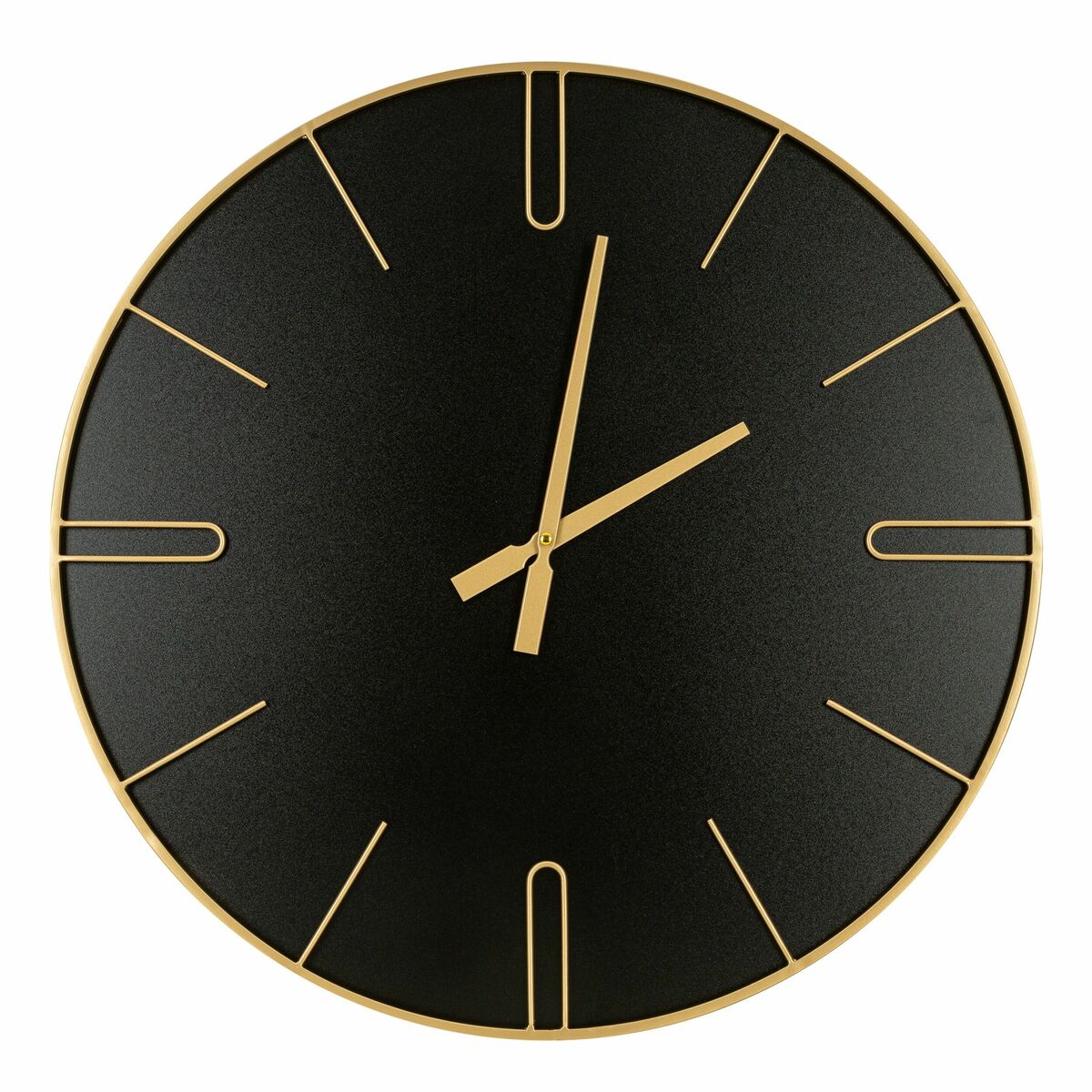 Zegar ścienny ZE/51 śr. 60 cm czarno-złoty