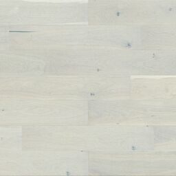 Podłoga drewniana deska trójwarstwowa Dąb Cream szczotkowana 1-lamelowa lakier matowy cream 10 mm Barlinek