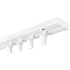 Szyna sufitowa 1-torowa 160 cm z żabkami PVC Karten
