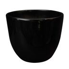 Doniczka ceramiczna Baryłka śr. 22 cm czarna Eko-Ceramika