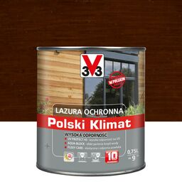 Lazura do drewna Polski klimat 0.75 l Mahoń V33