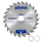 Tarcza do pilarki tarczowej PRO190X24TX30/20 190 mm il. zębów: 24 szt. IRWIN