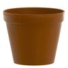Doniczka plastikowa 26 cm brązowa GLINKA DGA26