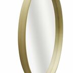 Lustro okrągłe Nordik Frene brązowe śr. 60 cm w drewnianej ramie Inspire