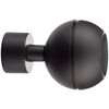 Końcówka do karnisza Optic czarny mat 19 mm Inspire