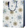 Torebka na prezenty SNOWFLAKES 13 x 33.5 cm
