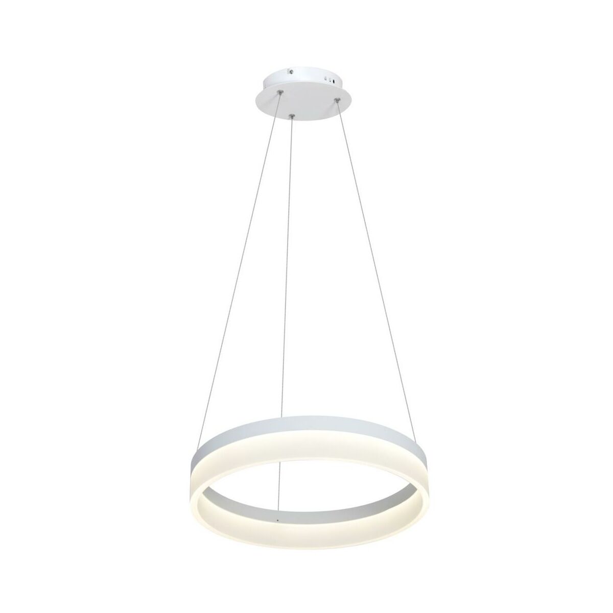 Lampa wisząca Ring biała LED Milagro