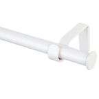 Karnisz OSLO 200 cm pojedynczy biały 19 mm metalowy