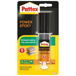 Klej uniwersalny epoksydowy POWER EPOXY 5 min 25 ml PATTEX