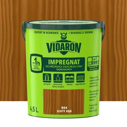 Impregnat do drewna ogrodowy 4.5 l Złoty dąb Vidaron