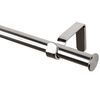 Karnisz Oslo 200 cm pojedynczy srebrny efekt stali 19 mm