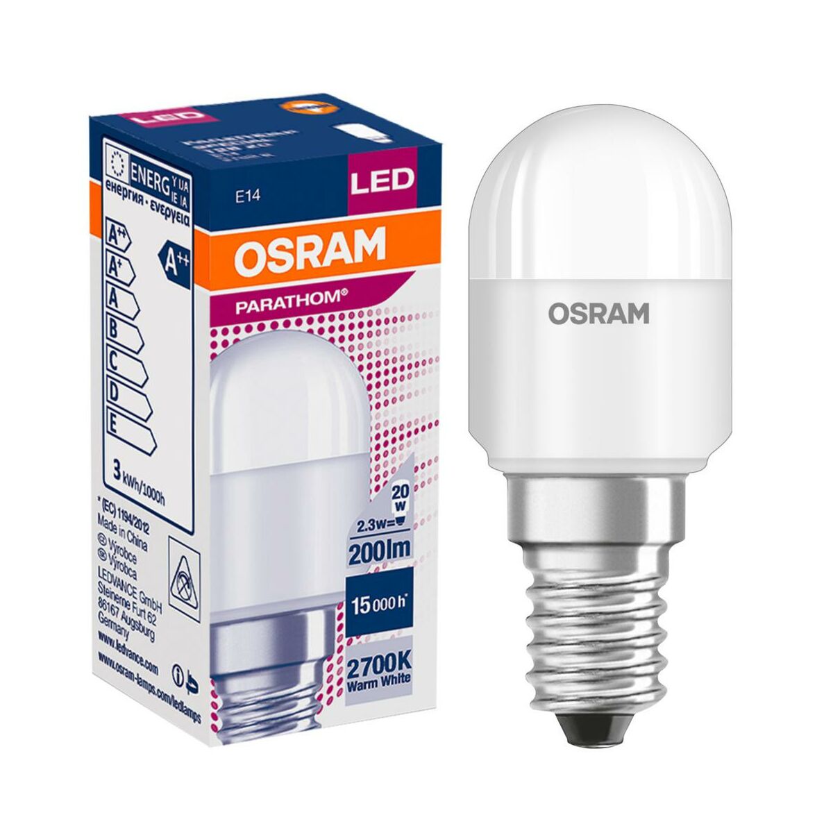 Żarówka LED E14 (230 V) 2.3 W 140 lm OSRAM