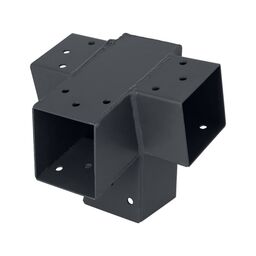 Łącznik prosty 7x7 cm 75st. 4-końce Suki Plug-in antracyt