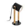 Lampa stołowa HORNWOOD drewniana czarna E27 EGLO