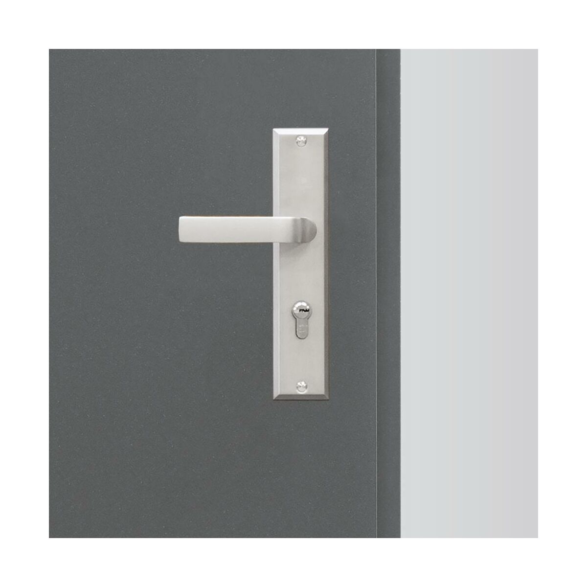 Drzwi zewnętrzne stalowe wejściowe pasywne Umbria 2 białe 90 prawe Splendoor