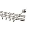 Karnisz FORIO 240 cm podwójny nikiel 19/16 mm metalowy INSPIRE