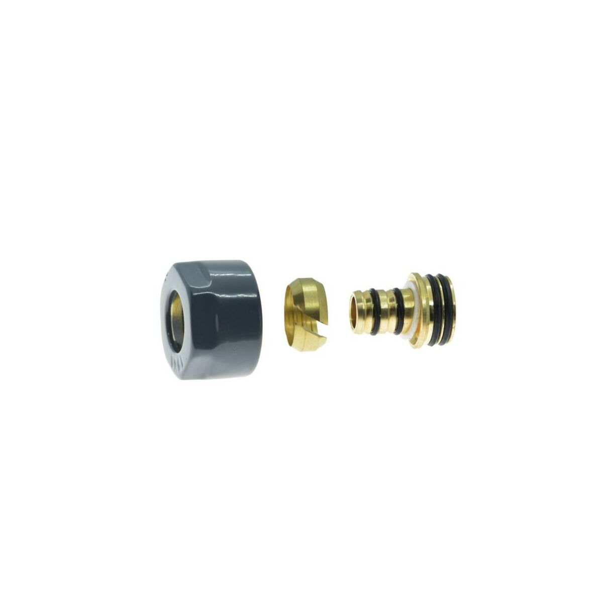 Złączka zaciskowa PEX 3/4" X 16 X 2 mm RAL7024 SCHLOSSER