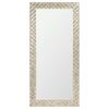 Lustro DORADO srebrno-złote 45 x 110 cm w drewnianej ramie