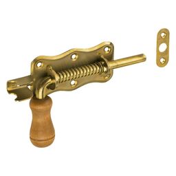 Zamknięcie/zasuwka 150x50 mm ocynkowana z drewnianą rączką Domax