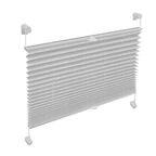 Roleta plisowana EASYFIX RÓŻE 70 x 130 cm biała