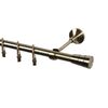 Karnisz SYCYLIA 240 cm pojedynczy antyczne złoto 19 mm metalowy