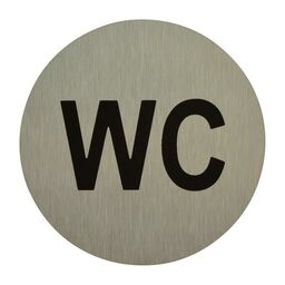 Znak informacyjny 'WC' 7.5x7.5 cm