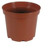 Doniczka plastikowa 19 cm brązowa PRODUKCYJNA