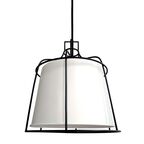 Lampa wisząca DRITTO biało-czarna E27 LIGHT PRESTIGE