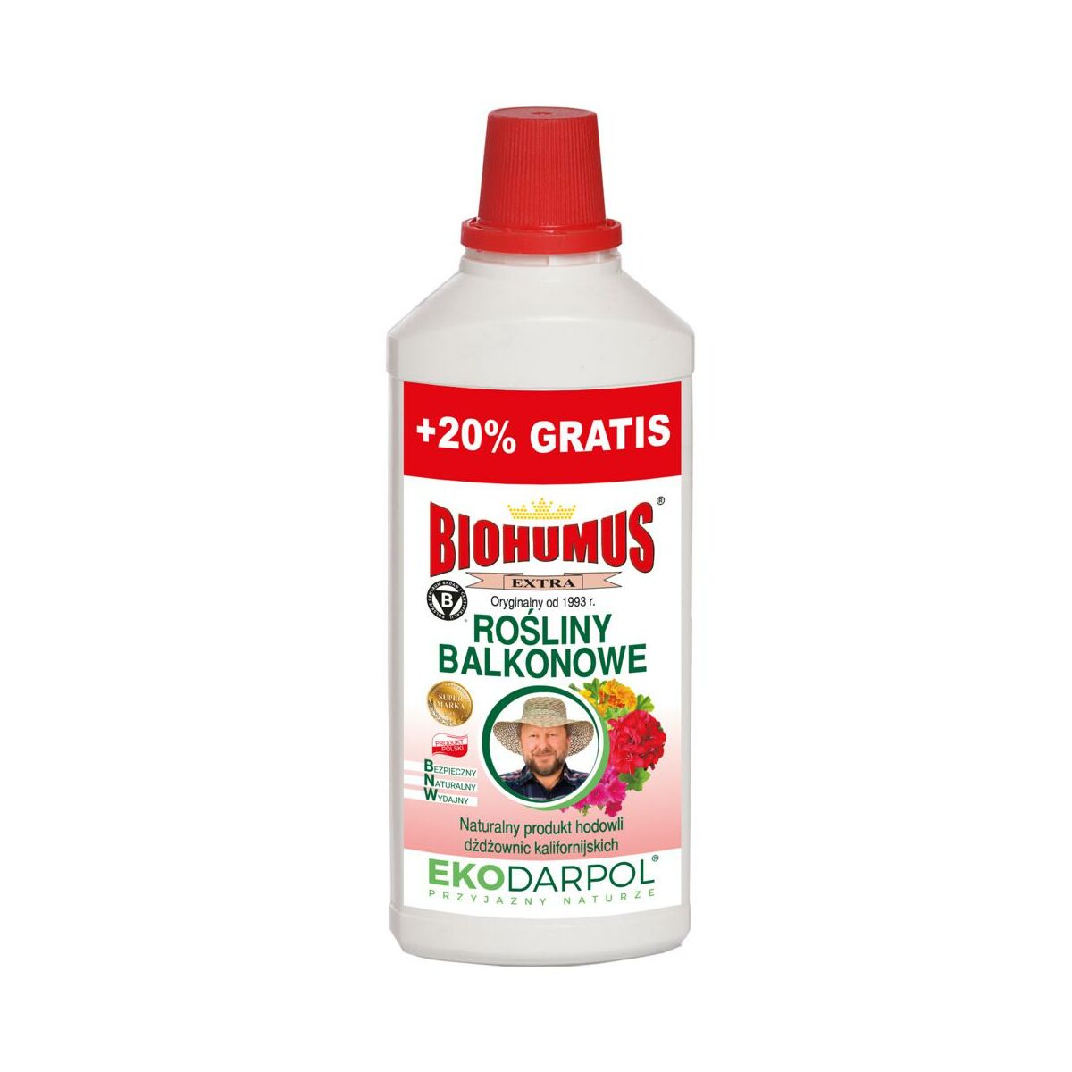 Nawóz organiczny Biohumus rośliny balkonowe 1.2l Ekodarpol