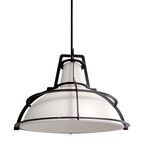 Lampa wisząca DRITTO biało-czarna E27 LIGHT PRESTIGE