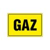 Znak informacyjny GAZ 10 x 15 cm