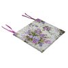 Poduszka na krzesło Mia Blumen fioletowa 38 x 38 x 2 cm