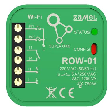 Odbiornik WI-FI ROW-01 2-kierunkowy SUPLA ZAMEL