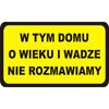 Naklejka W TYM DOMU