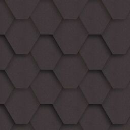 Gont bitumiczny Hexagonalny grafitowy 3 m2  Izolmat