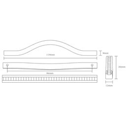 Uchwyt meblowy Milos 96 mm chrom