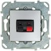 Gniazdo głośnikowe pojedyncze UNICA aluminium SCHNEIDER ELECTRIC