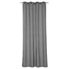 Zasłona gotowa BLUEBERRY kolor Ciemny szary 140 x 260 cm Kółka 125 g/m² INSPIRE