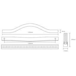 Uchwyt meblowy Milos 128 mm chrom