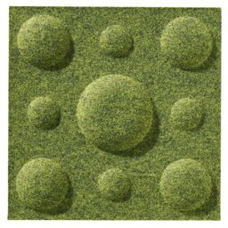 Panel ścienny 3D akustyczny filcowy dekoracyjny 30x30 cm Kwadrat z bąblami oliwkowy