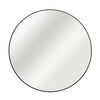 Lustro okrągłe CIRCLE czarne śr. 50 cm INSPIRE