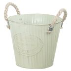Osłonka metalowa 20 cm biała WIADERKO KAEMINGK