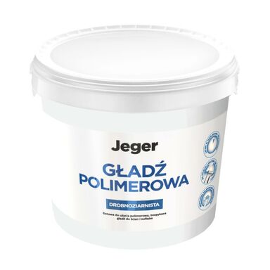 Gładź polimerowa drobnoziarnista 5 kg Jeger