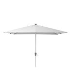 Parasol ogrodowy 285 x 285 cm SONORA z oświetleniem LED biały kwadratowy NATERIAL